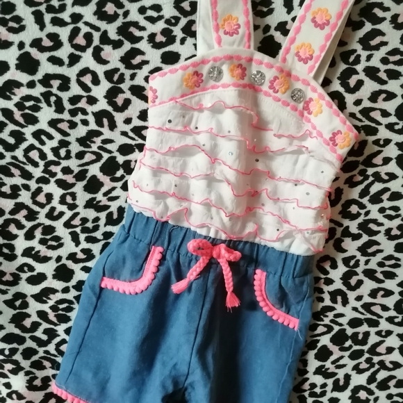 NWOT 12 month baby girl one piece summer outfit. - Picture 2 of 6